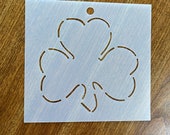Shamrock Stencil 5 quot