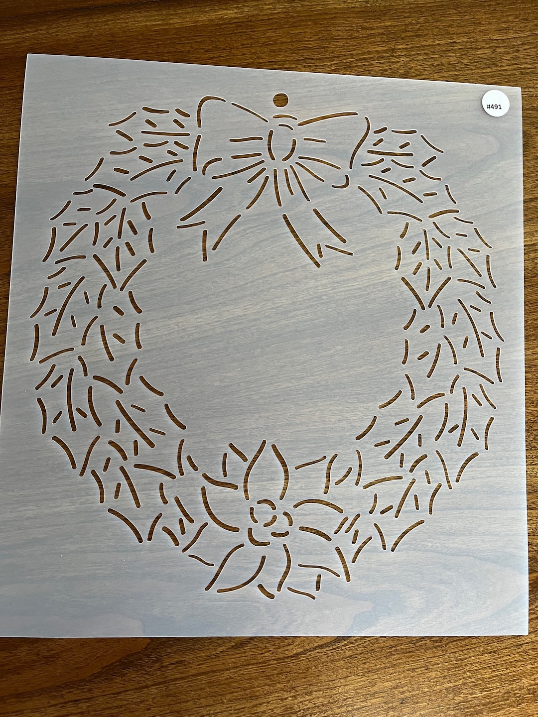 Christmas Wreath Stencil 