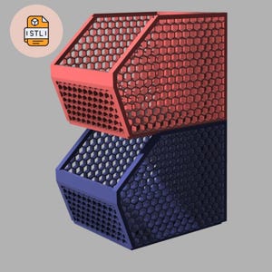 Stapelbare Aufbewahrungskiste STL | 3D Print Organizer Korb Datei