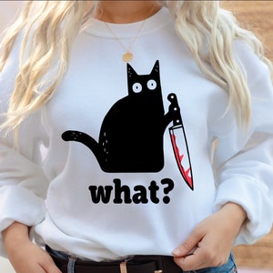 Lightning new arrivals cat sweatshirt