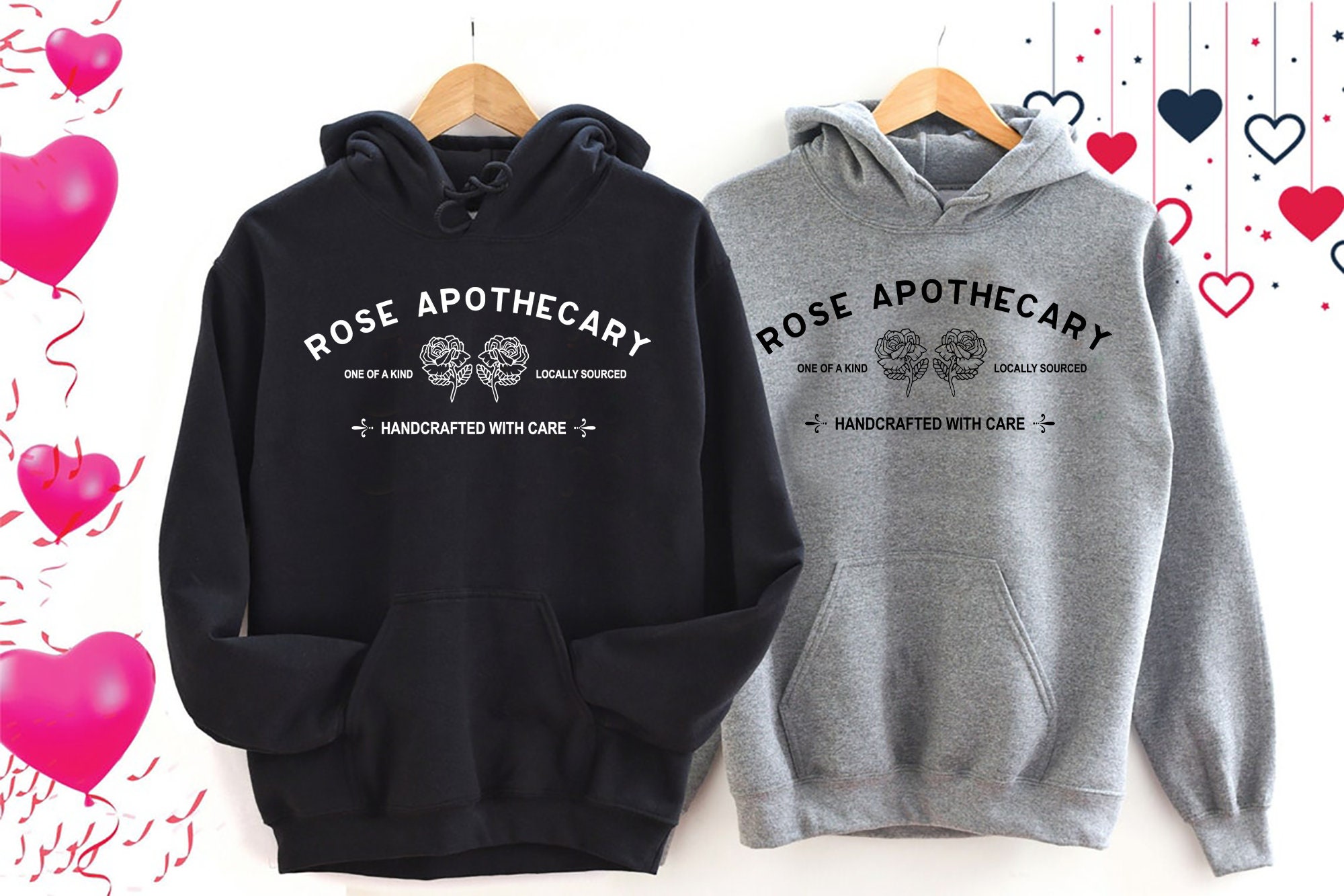 Rose Apothecary Hoodie, Schitt Creek Rosebud Moira Gift, David Handcrafted With Care