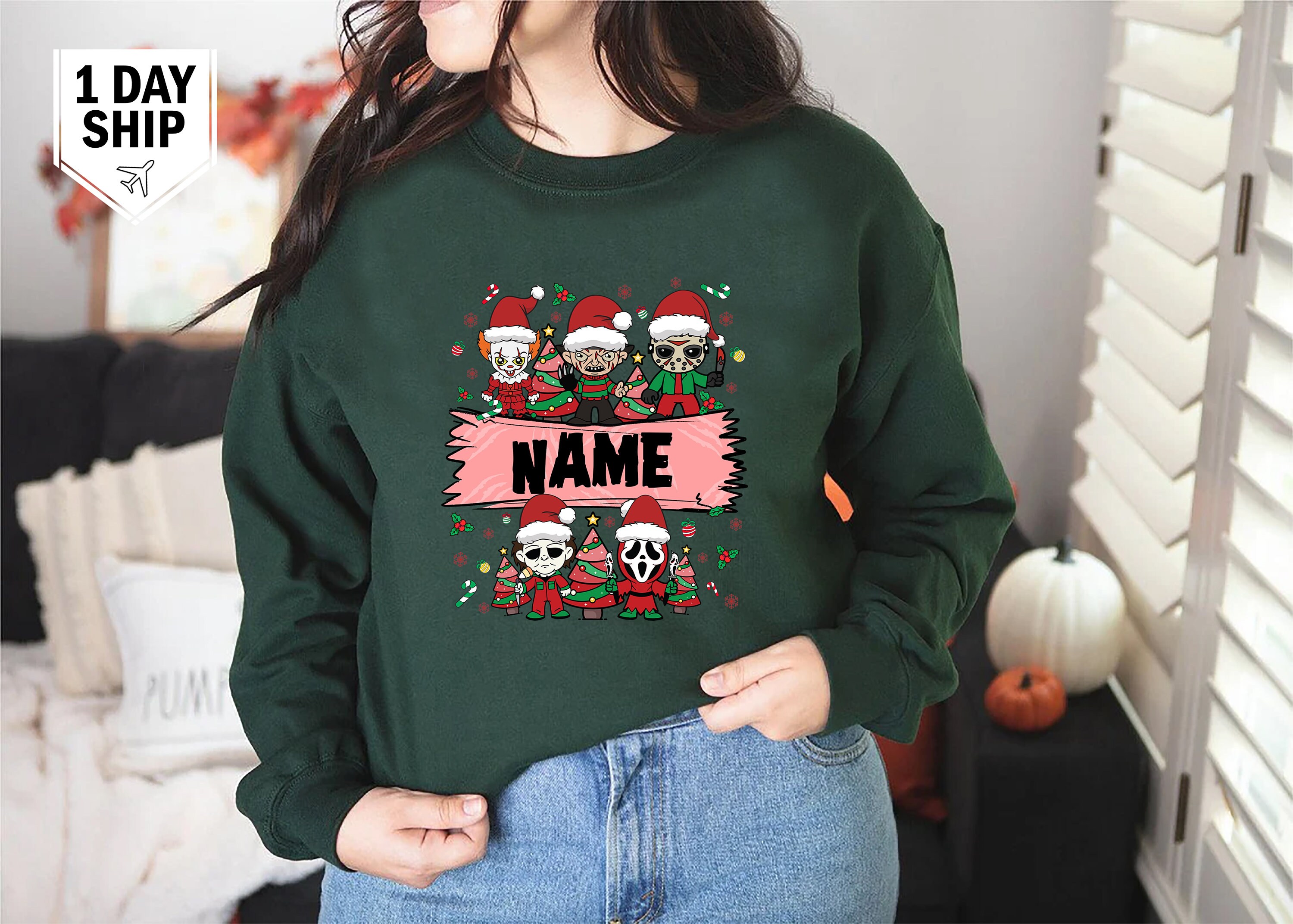 Horror Christmas Sweater Etsy UK