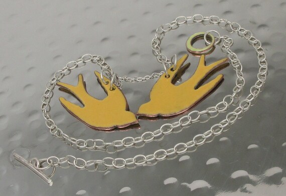 17" Solid 925 Sterling Silver/Copper Ceramic Flyi… - image 5