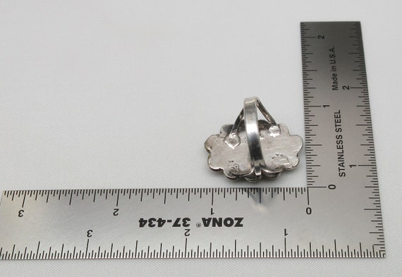 Solid 925 Sterling Silver Multi Color Striped Gem… - image 5