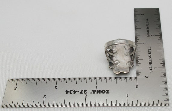 Solid 925 Sterling Silver Multi Color Striped Gem… - image 6