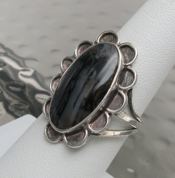 Solid 925 Sterling Silver Multi Color Striped Gem… - image 3