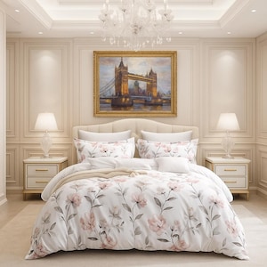 Luxury 3PCs Quilted Bedspreads Bed Throw Comforter Set with Pillowcases Absolute Homestyle Serin