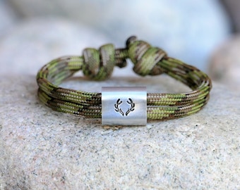 Antler bracelet with engraving, gift for hunters, Oktoberfest