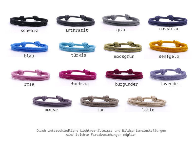 Puede incluir: Un conjunto de 15 pulseras de doble capa en varios colores, incluyendo negro, gris, azul, turquesa, verde, amarillo, rosa, fucsia, burdeos, lavanda, malva, marr&oacute;n claro y latte. Las pulseras est&aacute;n hechas de un material suave y el&aacute;stico y son perfectas para a&ntilde;adir un toque de color a cualquier atuendo.