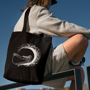 Dicker Stoffbeutel für Unterwegs / Organic / Tote Bag / Tragetasche / Geschenk für die Freundin / Umweltbewusst / Ocean / Vegan/ Bio /Beutel