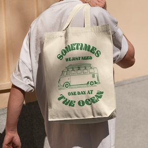 Van Life Organic Cloth Bag Canvas - Cloth Bag for Traveling - Shopping Bag - Eco-Friendly Bag - Cotton Tote Bag - Camper Van