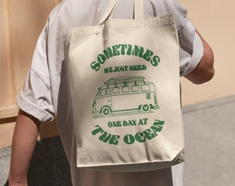 Van Life Organic Cloth Bag Canvas - Cloth Bag for Traveling - Shopping Bag - Eco-Friendly Bag - Cotton Tote Bag - Camper Van