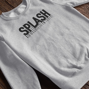 Organic Unisex Sweatshirt Double Printed / Jumping / Gift / Sweater / Sustainable / Organic / Sweatshirt / Water / Splashes / Organic