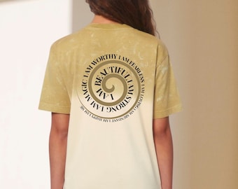 Oversize Unisex Shirt / Batik / Organic / Unisex T-Shirt / Streetstyle / Shirt /Casual / Diving Dyed / I am a Human / Women and Men