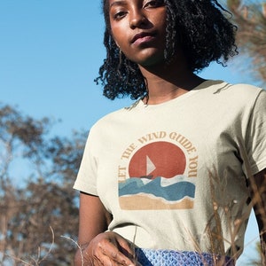 Organic Unisex T-Shirt-Regular Fit-Vegan-Sustainable-Summer Vibe-Round Neck-Digital Print-Gift for Him and Her-Summer