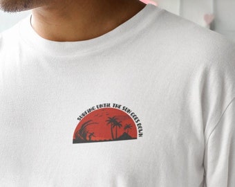 Organic Unisex Shirt / Lässige Passform/ T-Shirt / Streetstyle / Shirt / Druck / Geschenk / T-Shirt Print/ Summer Vibe / Surfer /Meer /Ocean