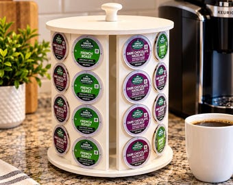 Soporte giratorio para cápsulas K-Cup, organizador de café para 32 cápsulas