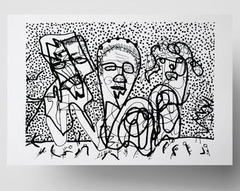Silkscreen Print, 80cm x 60cm limited edition signed and numbered