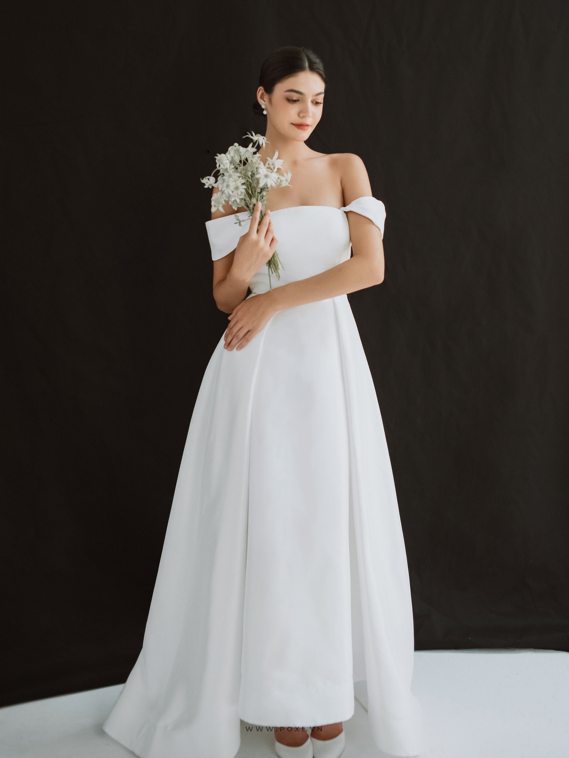 トップス neith Veil Off-shoulder Dress(White) Veil Off-shoulder Dress(White) – neith.onlinestore