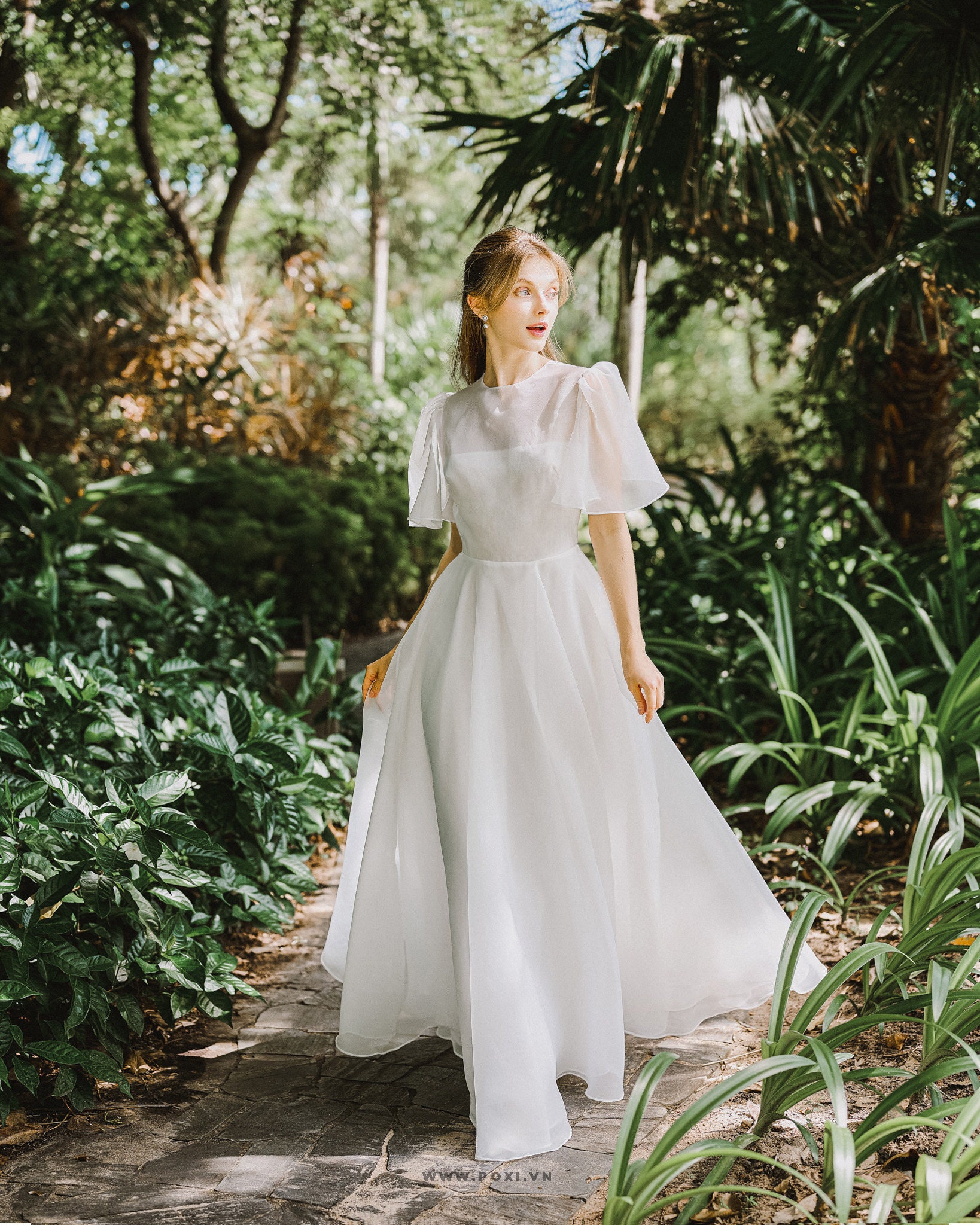 Modest white wedding dresses hotsell