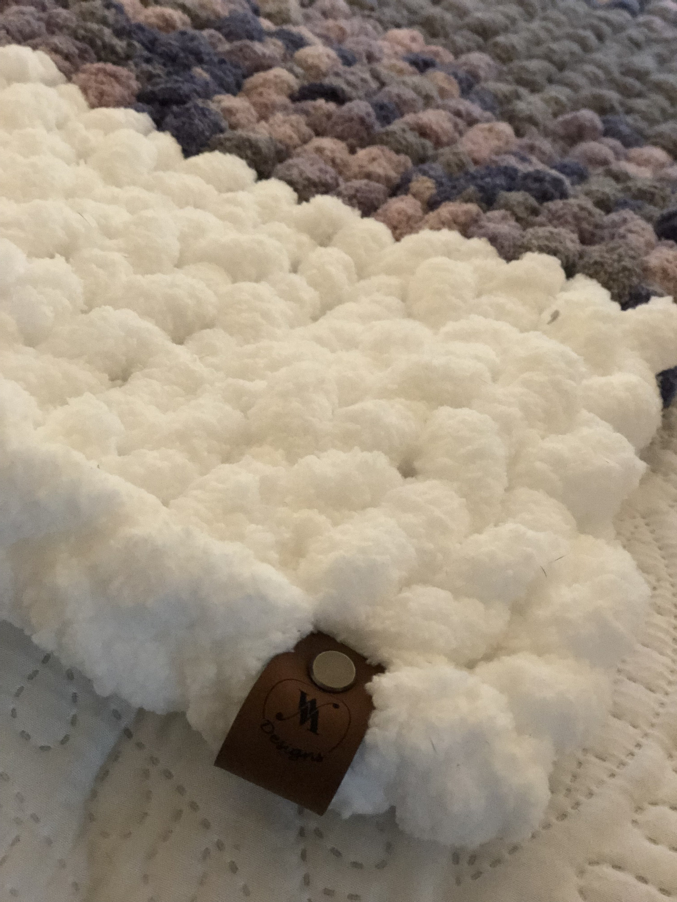 Handknitted Chunky Chenille Blanket Etsy