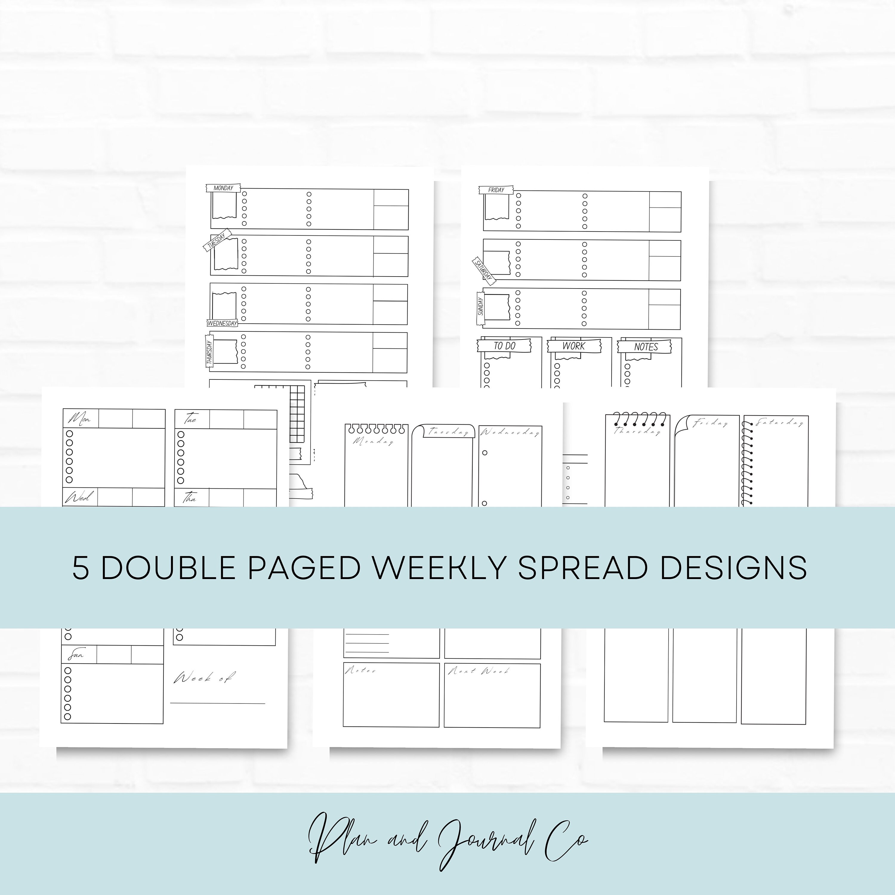 Printable Bullet Journal Bundle Premade Bullet Journal Etsy UK