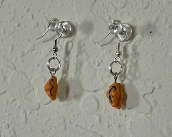 Handmade Chocolat Croisant Earrings