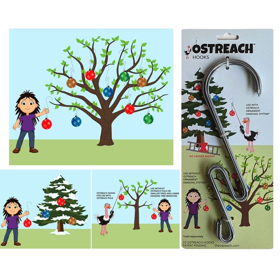 Ornament Hooks Christmas Ornament Hook Large Ornament Etsy