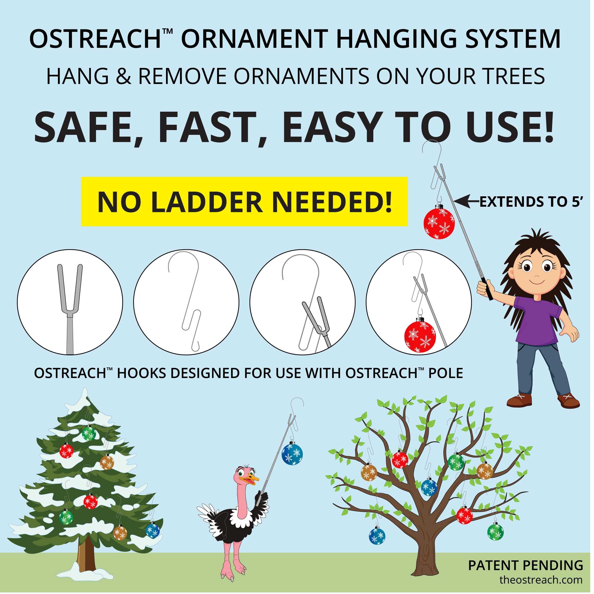 Christmas Tree Ornament Hooks - OSTREACH