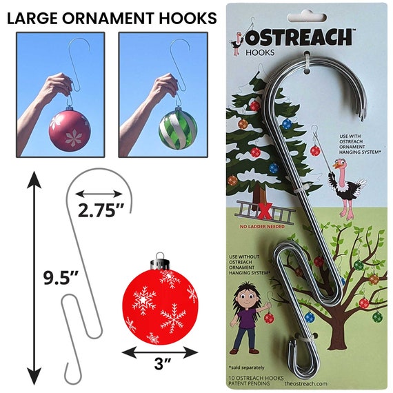 Ornament Hangers, Ornament Hooks, Christmas Hooks, Tree Hooks, Christmas  Tree Hooks, Ornament Hanging, Outdoor Hook, Ornament Hook, Ostreach 