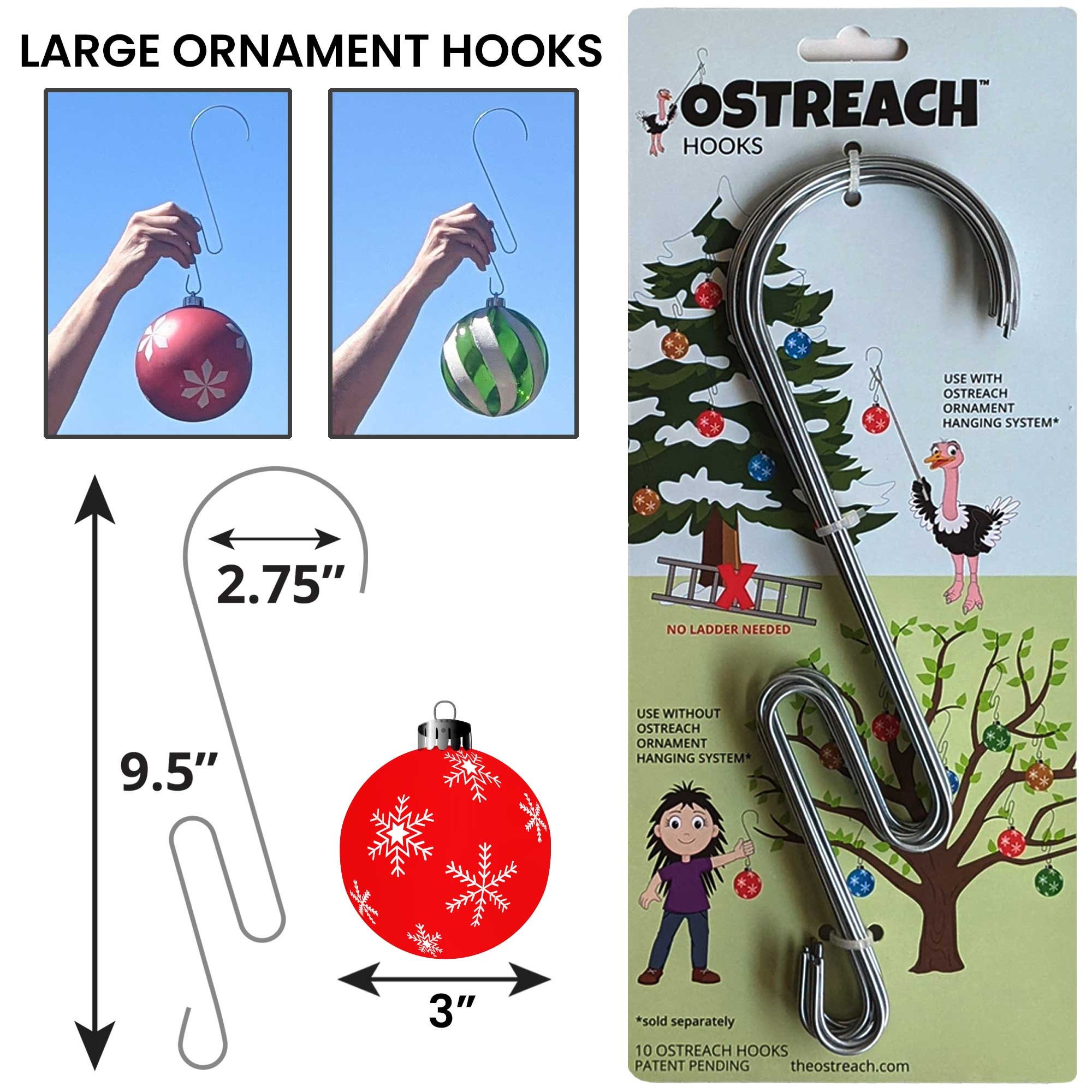 Ornament Hanging Wire Hooks Decorative Ornament Hooks 