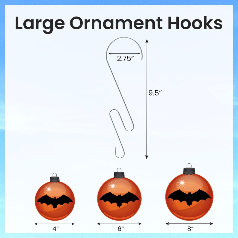 Outdoor Tree Hangers for Spooky Ornaments - Large Halloween Ornament Hook – Halloween Ornament Hangers | Ostreach