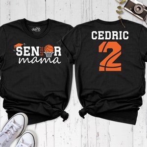Basketball Senior Mom Shirt Custom Graduation Class of 2025 Basketball Shirt, Senior Night Basketball Team Shirt, Basketball Player Tee