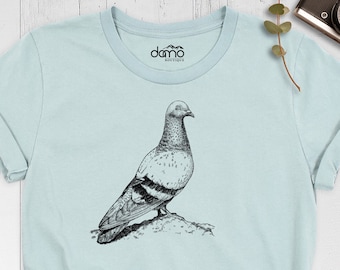 Cute Pigeon Shirt, Pigeon Lover Shirt, Pigeon Tee, Funny Animal Graphic Shirt, Cool Bird Shirt, Pigeon Design Shirt, Pigeon T-shirt