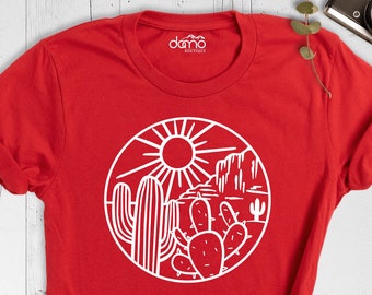 Desert Shirt, Cactus Shirt, Country Shirt, Arizona Shirt, Adventure Shirt, Southern Shirt, Desert Camping Shirt, Western Desert Cactus Tee