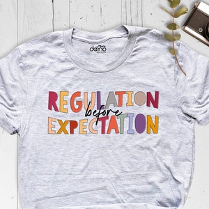 Regulation Before Expectation Shirt, Autism Awareness Shirt, Special Education Shirt, Accessibility Teacher Shirt, ADHD Gift Shirt