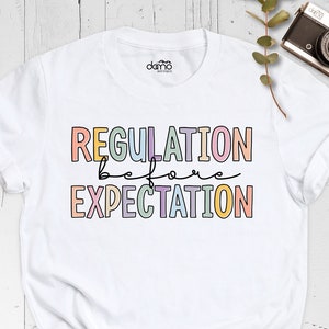 Regulation Before Expectation Shirt, Autism Awareness Shirt, Accessibility Teacher Shirt, Special Education Shirt, Sensory Regulation Shirt