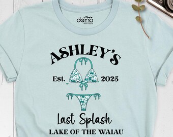 Custom Beach Bachelorette Shirt Last Splash Shirt, Matching Bach Shirt, Bridal Party Shirt, Bride Lake Shirt, Bridesmaid Tee, Team Bride Tee