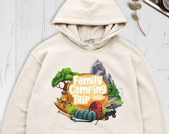 Camping Hoodie, Custom Camp Sweatshirt, Wanderlust Hoodie, Vacation Sweatshirt, Adventure Hoodie, Hiking Hoodie, Family Camp Sweatshirt