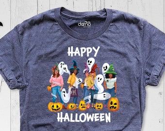 Happy Halloween Shirt, Halloween Girls Trip Shirt, Funny Halloween Woman Shirt, Happy Halloween Pumpkin Shirt, Halloween Witch Ghost Shirt