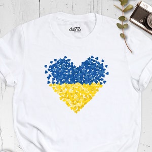 Ukraine Flag Shirt, Ukraine Heart Shirt, Stop war Shirt,  Peace Shirt, Stand with Ukraine, Make Love Not War, Protest Shirt, Freedom Ukraine