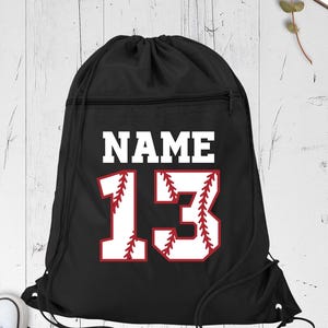 Custom Baseball Name Sport Bag Personalized Baseball Player Gym Bag, Baseball Team Bag, Baseball Senior Gift Backpack, Baseball Mama Bag