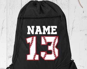 Custom Baseball Name Sport Bag Personalized Baseball Player Gym Bag, Baseball Team Bag, Baseball Senior Gift Backpack, Baseball Mama Bag