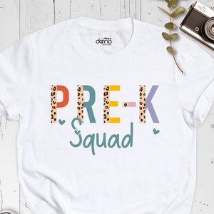 Pre-K Squad Shirt, Pre-K Teacher Shirt, Team Pre-K Shirt, Teacher Matching Shirt, Elementary Teacher Gift, Pre K Crew Shirt, Hello Pre K Tee