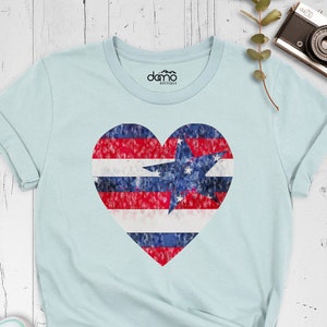 American Flag Heart Shirt, American Flag Tshirt, 4Th Of July Shirt, USA Heart Flag Shirt, USA Flag, Patriotic Shirt, Independence Day Tee