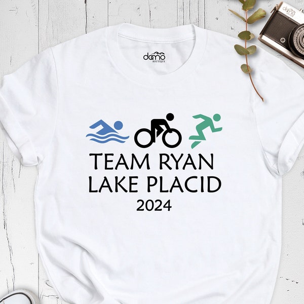 Triathlon Shirt, Custom Sport Team Shirt, Swimming Cycling Running Shier, Sport Team Shirt, Lake Placid Sport Shirt, Marathon Shirt