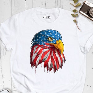 USA Flag Eagle Shirt, American Flag T-shirt, Patriotic Eagle Shirt, 4th of July Shirt, American Eagle Shirt, America Shirt, USA Flag Outfit