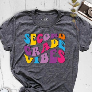 Second Grade Shirt, 2nd Grade Shirt, Second Grade Kids Shirt, Elementary Back to School Shirt, Retro 2nd Grade T-Shirt, School Teacher Tee