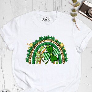 Lucky Rainbow Clover Shirt, Cute Lucky Rainbow St Patrick&#39;s Day Shirt, Green Rainbow Shirt, Shamrock Shirt, Rainbow Irish Shirt, Irish shirt