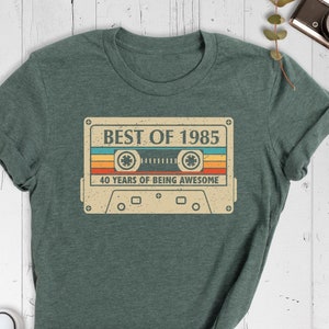 Best Of 1980 40th Birthday Gifts Cassette Tape Vintage T-Shirt Best Of 1980 40th Birthday Gifts Cassette Tape Vintage T-Shirt